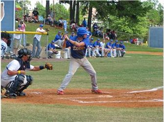 baseball game with batter ready to swing